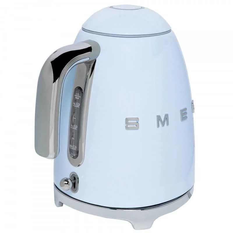 Зображення товару Чайник Smeg  2400вт.,1.7л.,прихований дисковий нагр.елемент,нерж.сталь,зах.від перегр.,автовикл.2