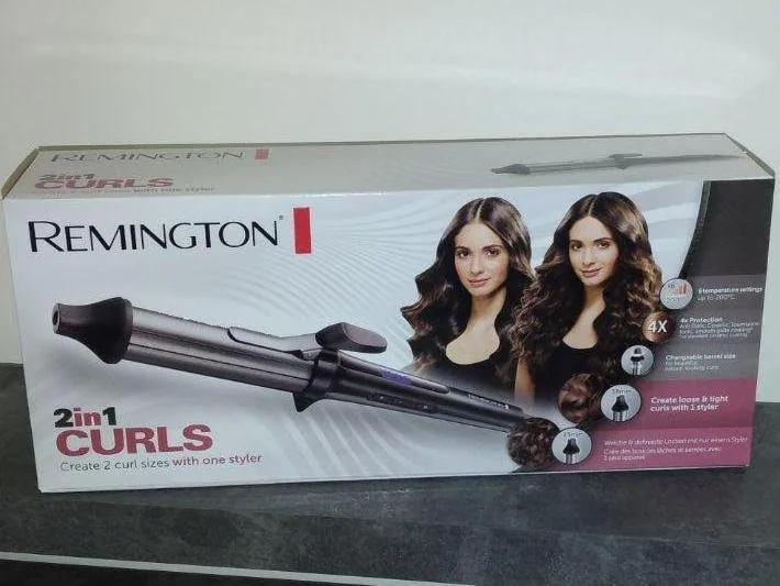 Зображення товару Плойка Remington 56вт.,25-38мм.,покр.кераміка-турмалін,антистатичне, 6 темп.реж.до 200°C,цифр.дисплей,автовикл.1