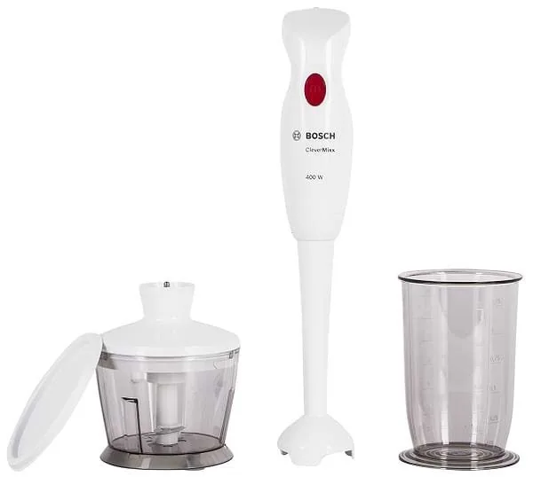 Зображення товару Блендер Bosch 400Вт, пласт.ножк, чопер, стакан MSM142002