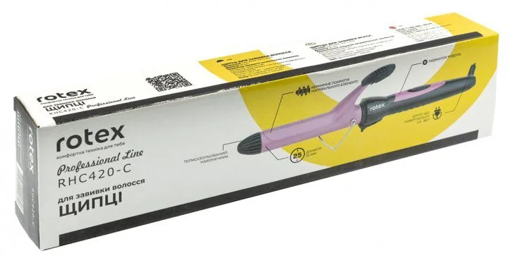 Зображення товару Плойка Rotex 25Вт 25д RHC420-C1