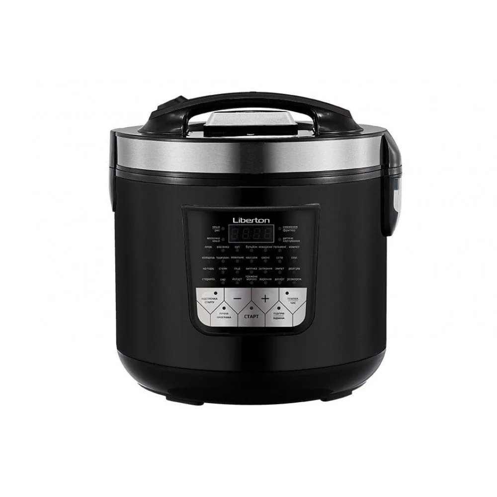 Мультиварка Liberton 900вт.,чаша 5л.,антиприг.покр.,33автом.прогр. LMC-3107 Мультиварка Liberton 900вт.,чаша 5л.,антиприг.покр.,33автом.прогр. LMC-3107 фото товару