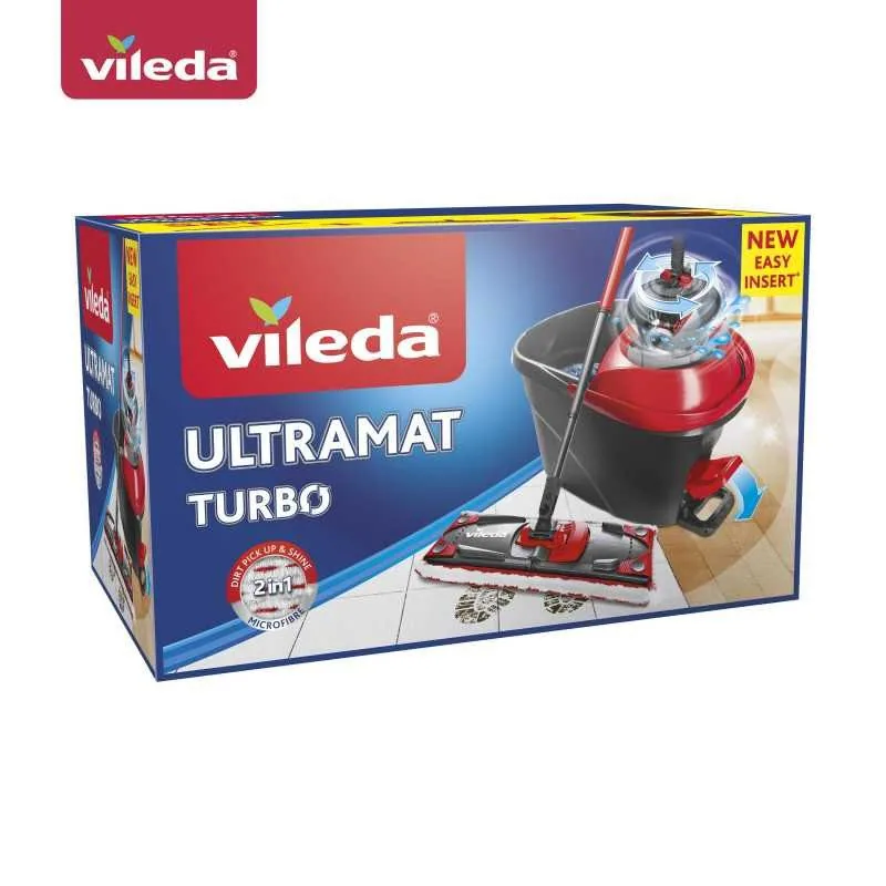 Зображення товару Набір для прибирання Vileda Швабра+відро Vileda Turbo 3in11
