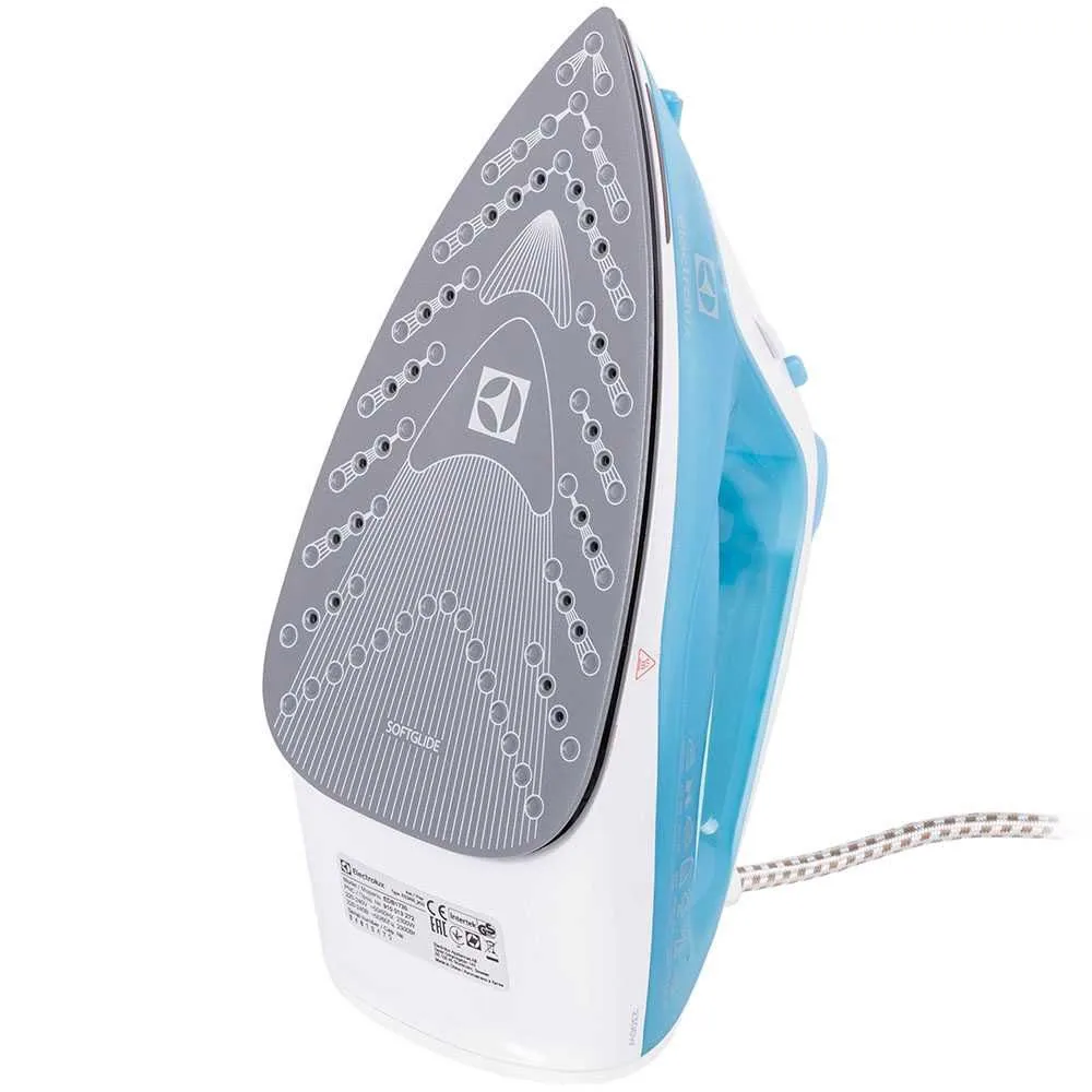 Зображення товару Праска Electrolux 2300вт.,під.кераміка,рез.для води 250мл.,сист.антинакип,капля стоп,антинакип,рег.подачі пари,верт.відпарювання. EDB 17301