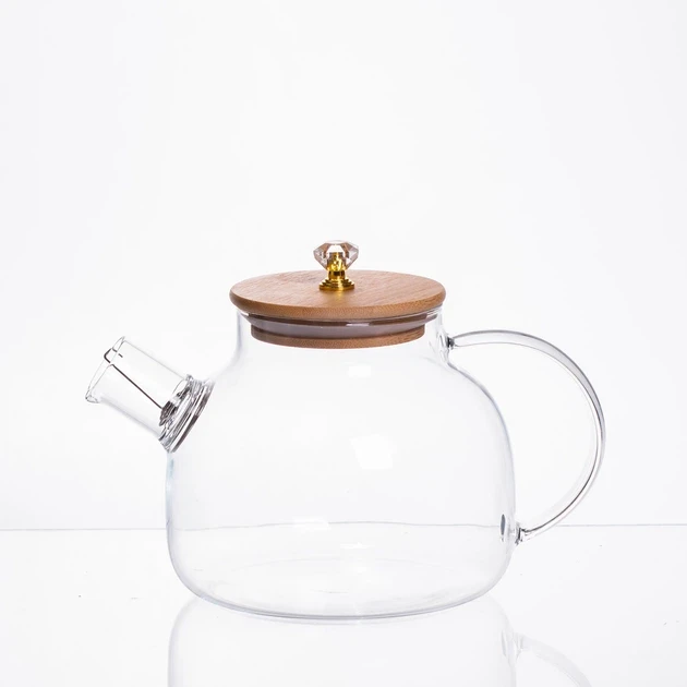 Зображення товару Чайний набір із товстого скла 5 предметів на 4 персони 64486-242