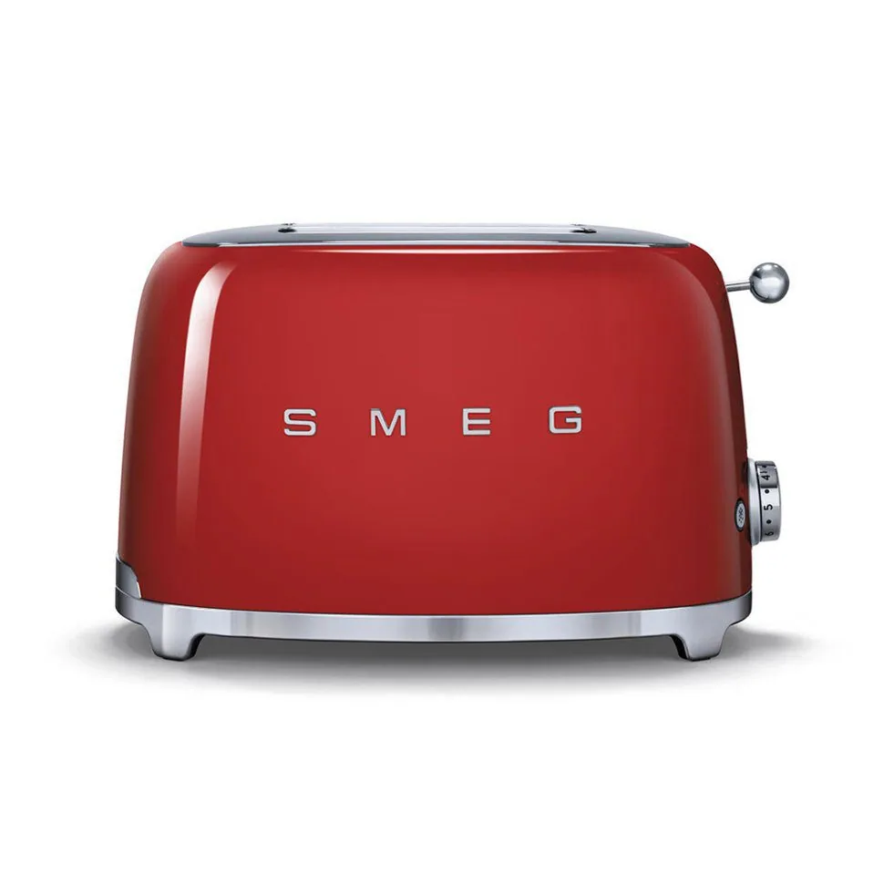 Зображення товару Тостер Smeg 950вт.,2 відділення,функції підігрів,розморожування,корпус нерж.сталь,піддон для крихт. TSF01RDEU1