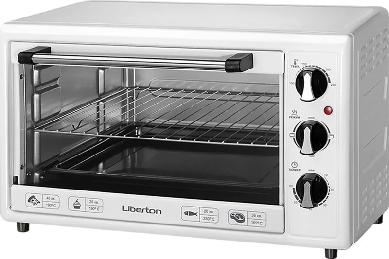 Зображення товару Духовка настільна Liberton LEO-350 White1