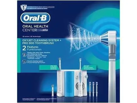 Зображення товару Зубна щітка Oralb ЗНИЖКА-10% аккум.,ірригатор,резерв.для води 600мл.,4 насадки,підставка.1