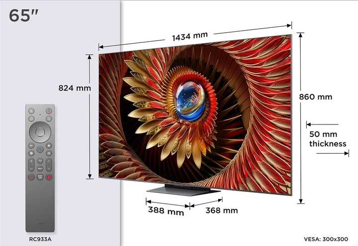 Зображення товару Телевізор Tcl діагональ 65" MiniLED 65C8K2